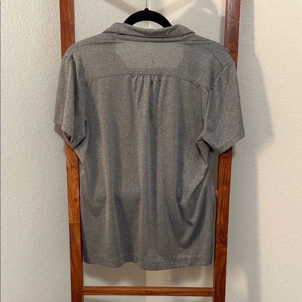 Nike Dri-Fit Women’s Heather Gray Yokohama Tires Polo Shirt Size Large